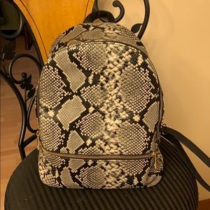 Snake skin mini backpack